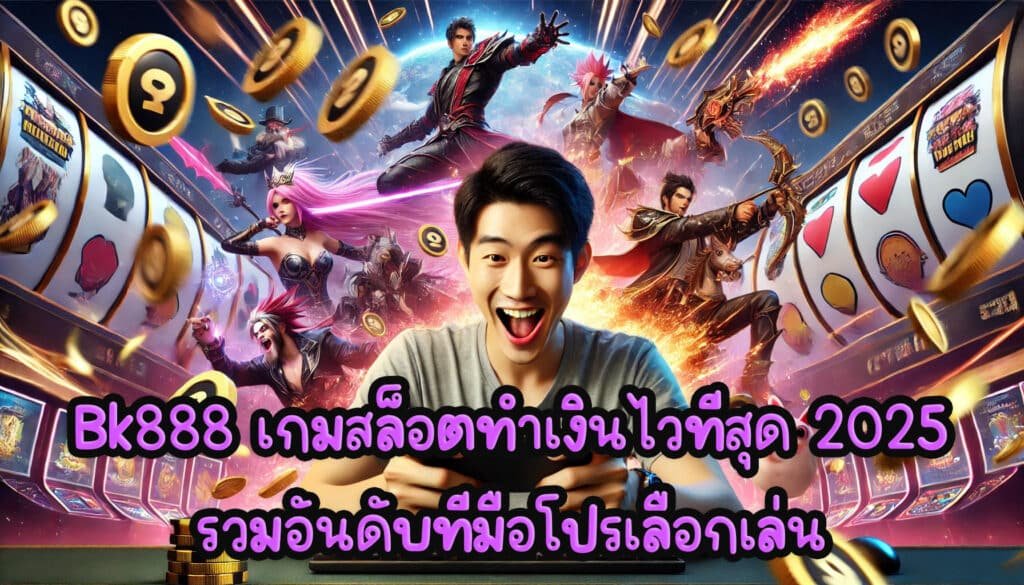 Bk888 เกมสล็อตทำเงิน ไวที่สุด 2025 รวมอันดับที่มือโปรเลือกเล่น-3